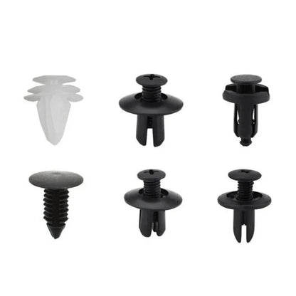 100 Pcs Push Retainer Pin Rivet Fasteners for Bumper Door Trim Panels