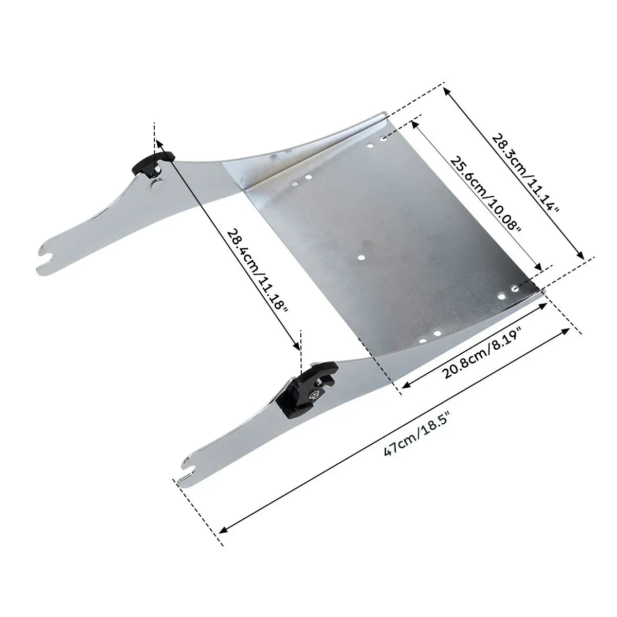 Chrome Mount Rack Docking Hardware Kit for Harley Touring (1997 - 2008)