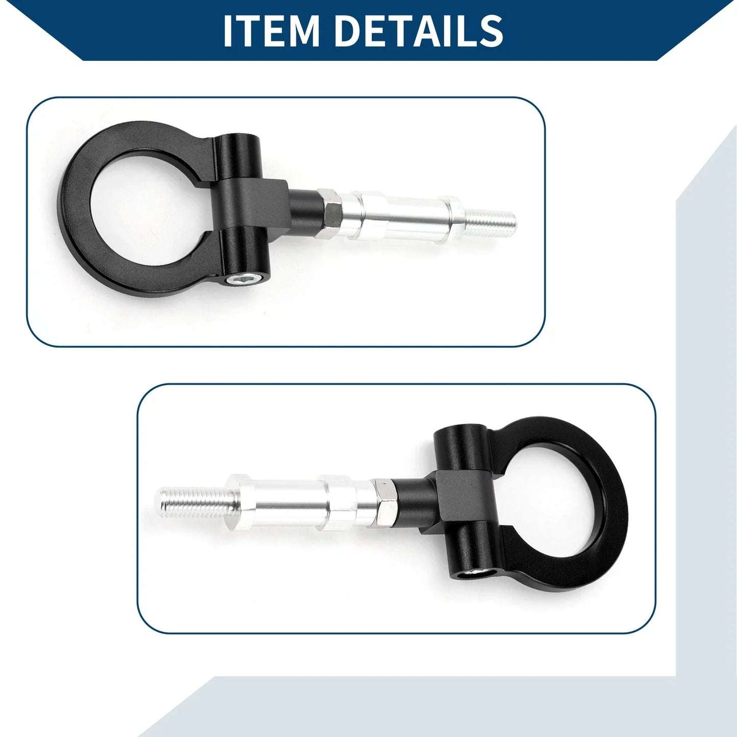 Tow Hook for Honda S2000 20.4cm Black (2000-2009)