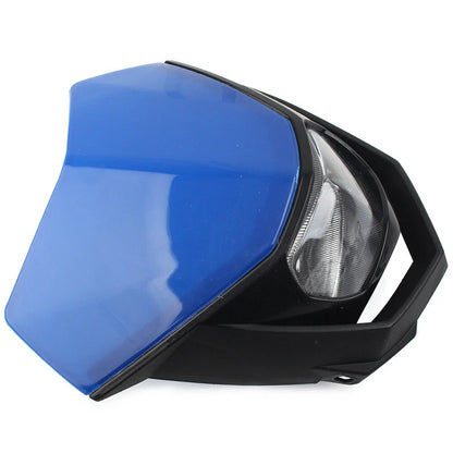 Headlight Fairing for Supermoto Dirt Bike - Blue