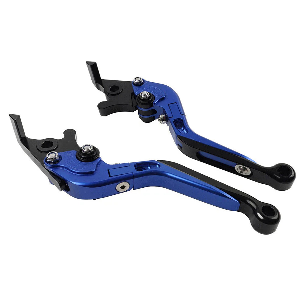 CNC Blue Extendable Brake Clutch Levers for Kawasaki ZX10R/RR/KRT/SE (16-20)