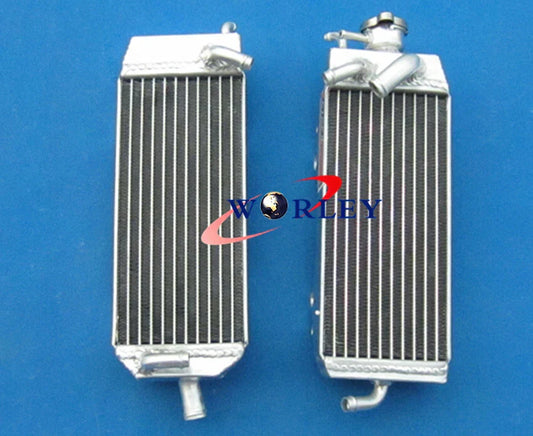 Aluminum Radiator & Blue Hose for Suzuki RM125 RM125X RM125W RM125Y (1998-2000)