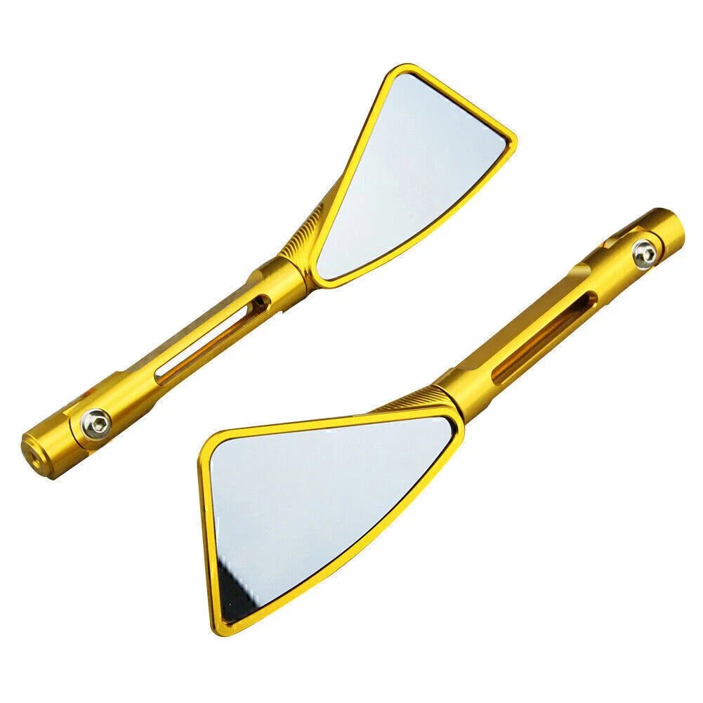 CNC Rear View Side Mirrors for Kawasaki Ninja ZX10R ZX6R Gold (2004-2008)