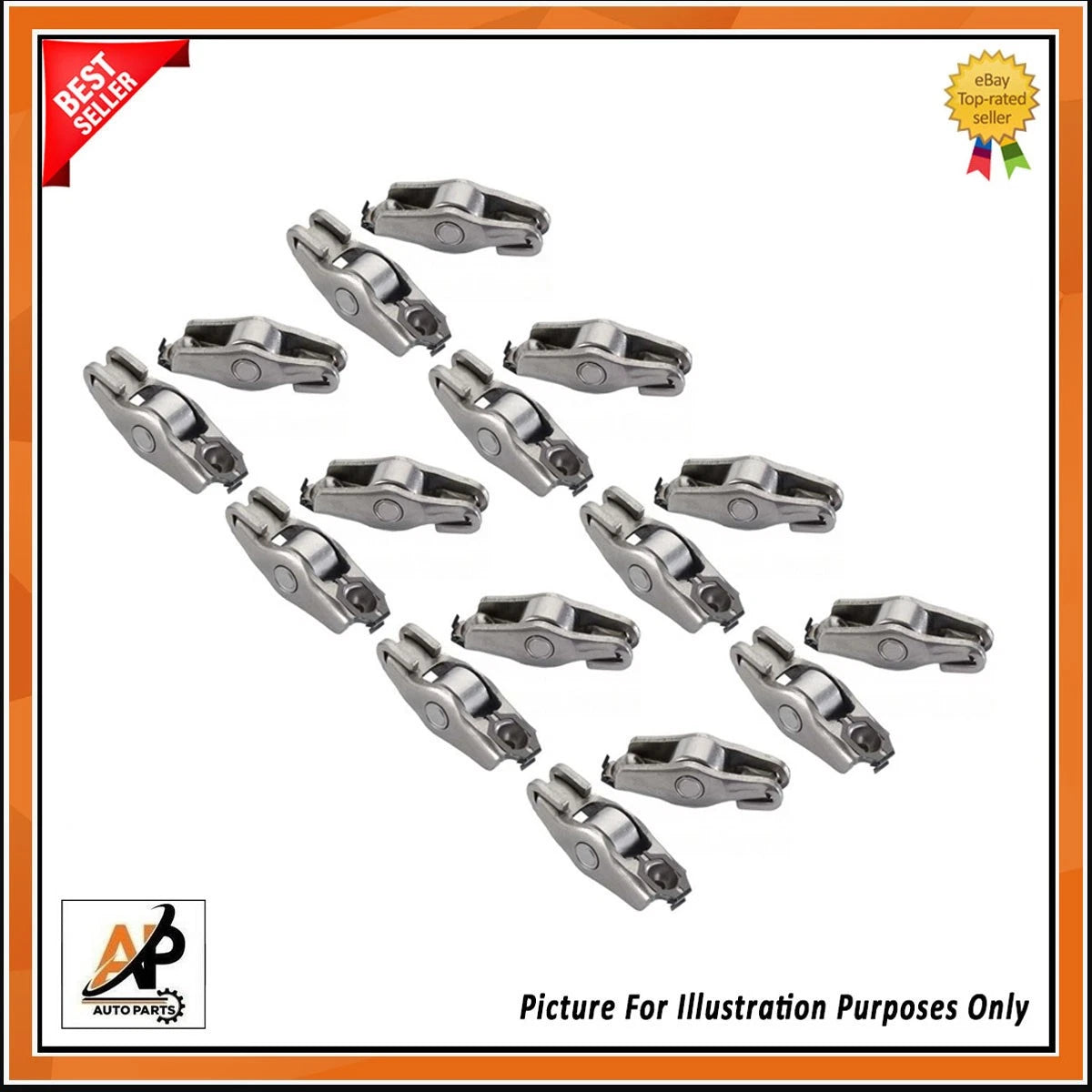 Engine Rocker Arms Replacement Set 16 Piece for Vauxhall Renault 1.6 CDTI (2007–2019)