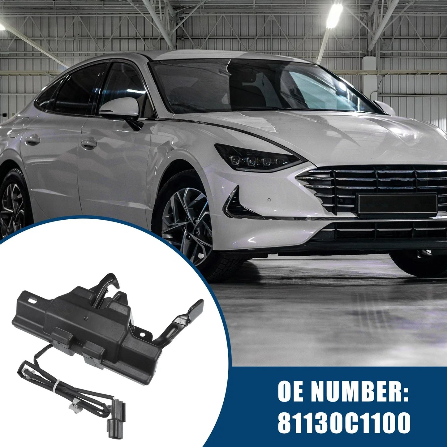 Hood Lock Latch for Hyundai Sonata 2015-2017 - Durable Black