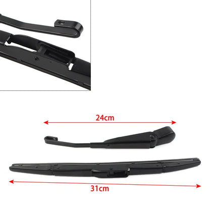 Rear Wiper Arm Blade Set for Honda CR-V, Hyundai Santa Fe (2001-2006)