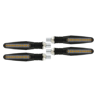 4 x Universal Motorcycle LED Amber Turn Signal Lights for Bike