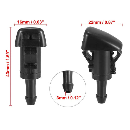 4pcs Windshield Wiper Washer Nozzle Jets for Dodge Neon (2000-2005)