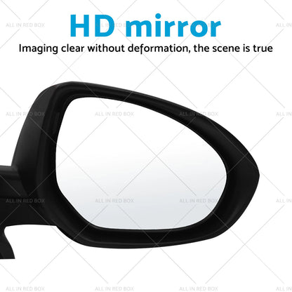 Driver Side Black Door Mirror for Mazda 2 DE Genki NEO MAXX (2007-2014)