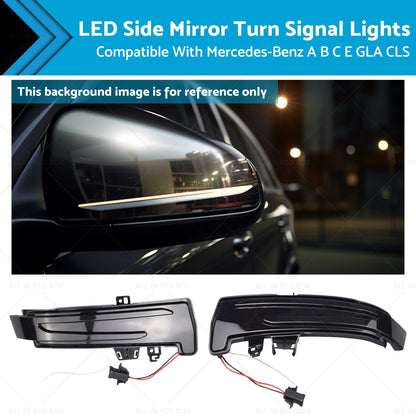 LED Side Mirror Turn Signal Lights for Mercedes-Benz A B C E GLA CLS (2013-2023)