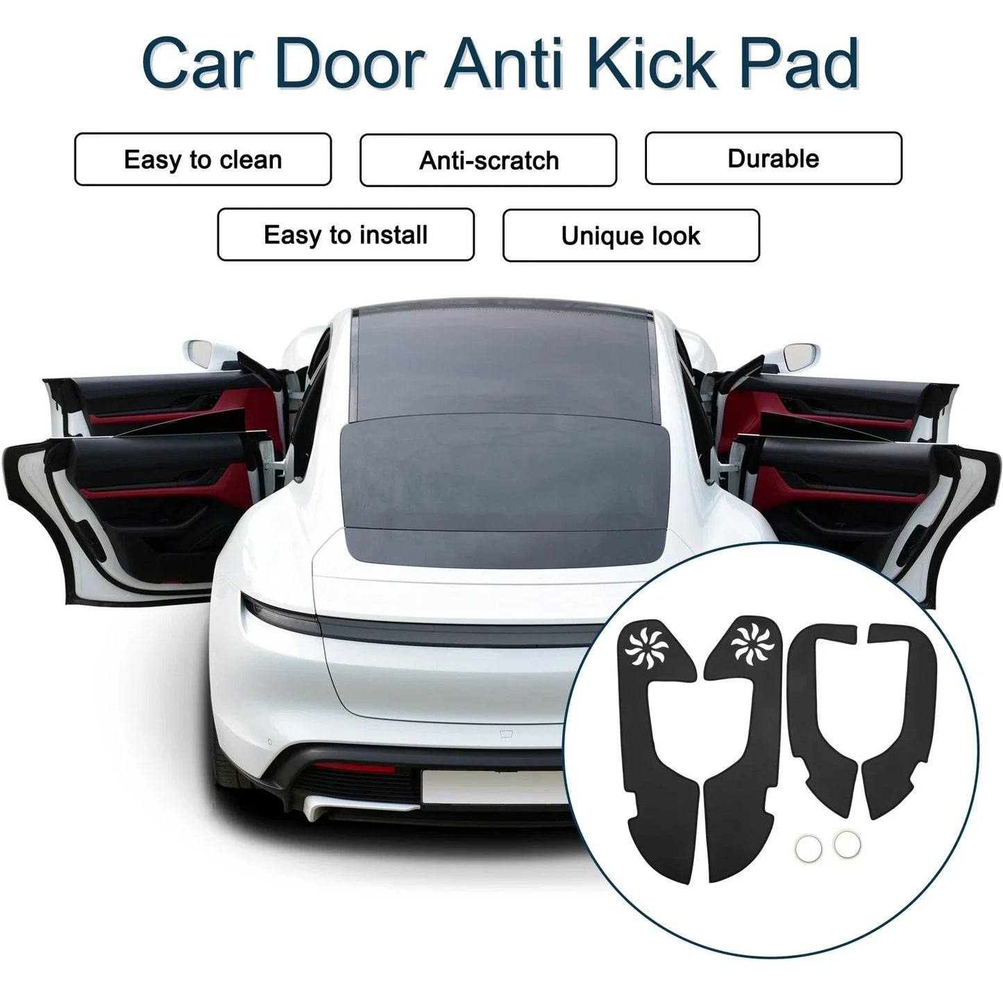 Car Door Anti Kick Pad Sticker Protector for Lexus ES ES350 ES300h (2019)