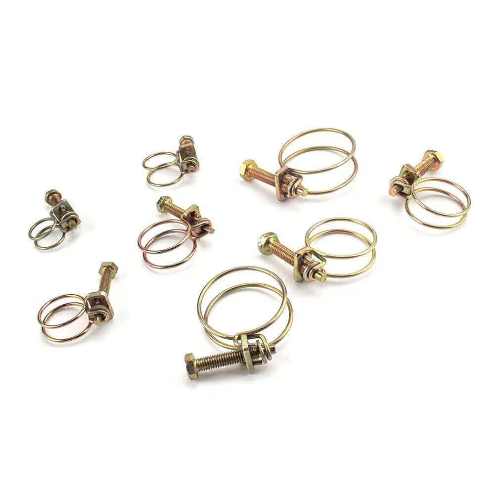 40PCS Double Wire Hose Clamp Pipe Clip for Classic Type