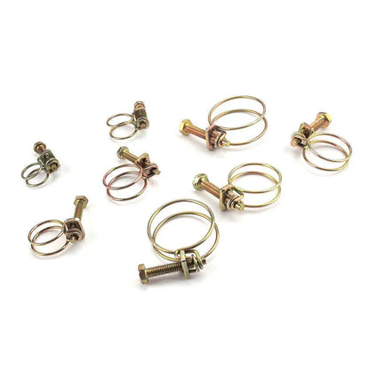 40PCS Double Wire Hose Clamp Pipe Clip for Classic Type