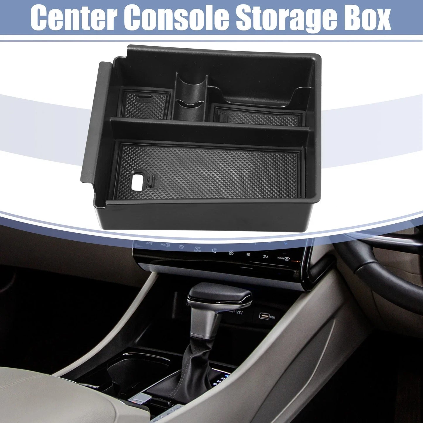 Car Center Console Storage Box for Hyundai Tucson NX4 (2021-2022) Black