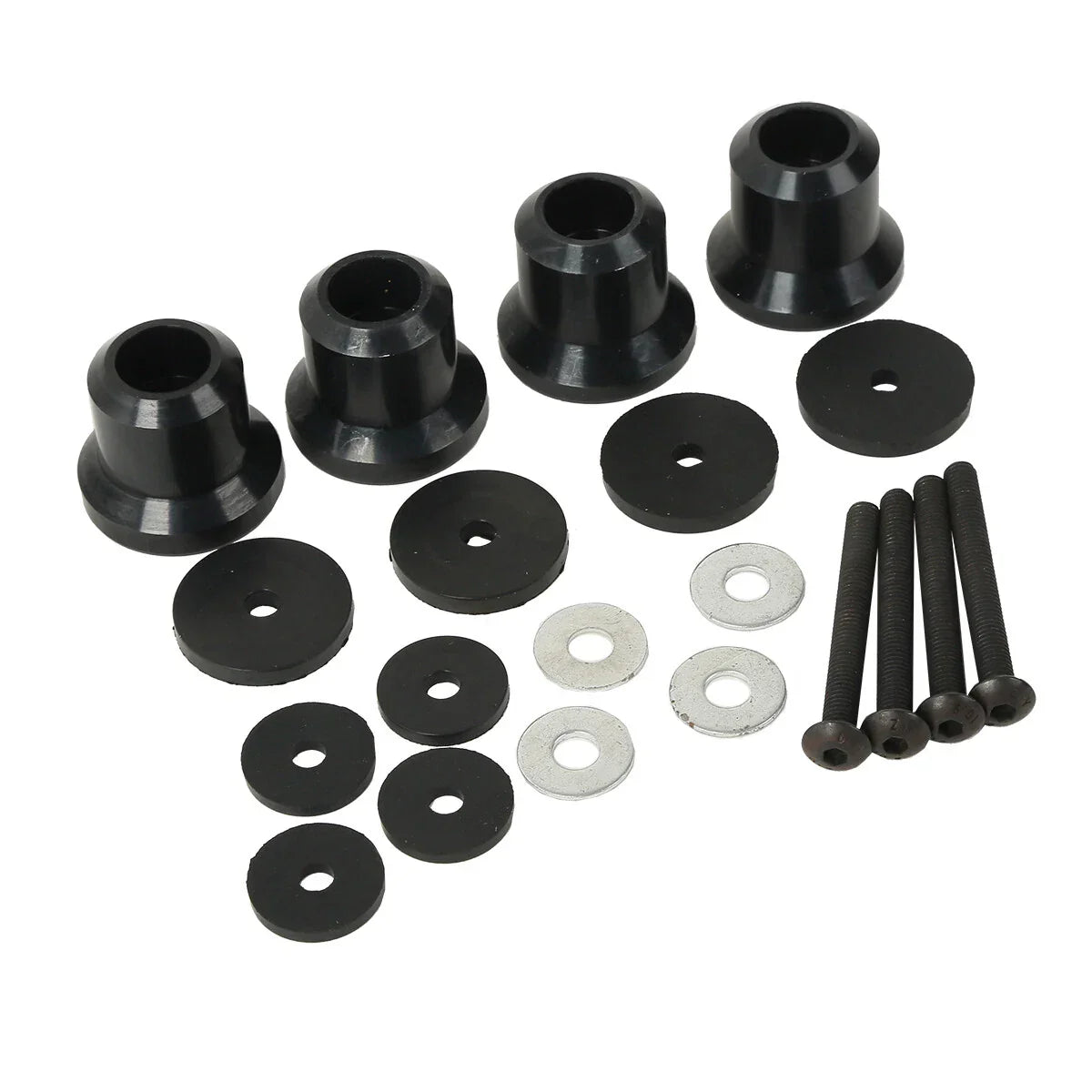 Black 5/8" Luggage Trunk Rack Risers for Honda Goldwing GL 1800 (2001-2017)