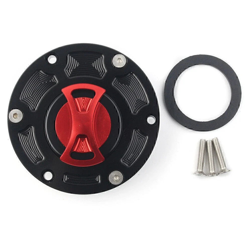 Aluminum Fuel Gas Tank Cap Cover for Kawasaki Ninja 250R EX250 (2008-2012)