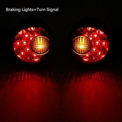 Black LED Rear Turn Signal Lights for Harley Sportster 883 1200 (1992-2022)