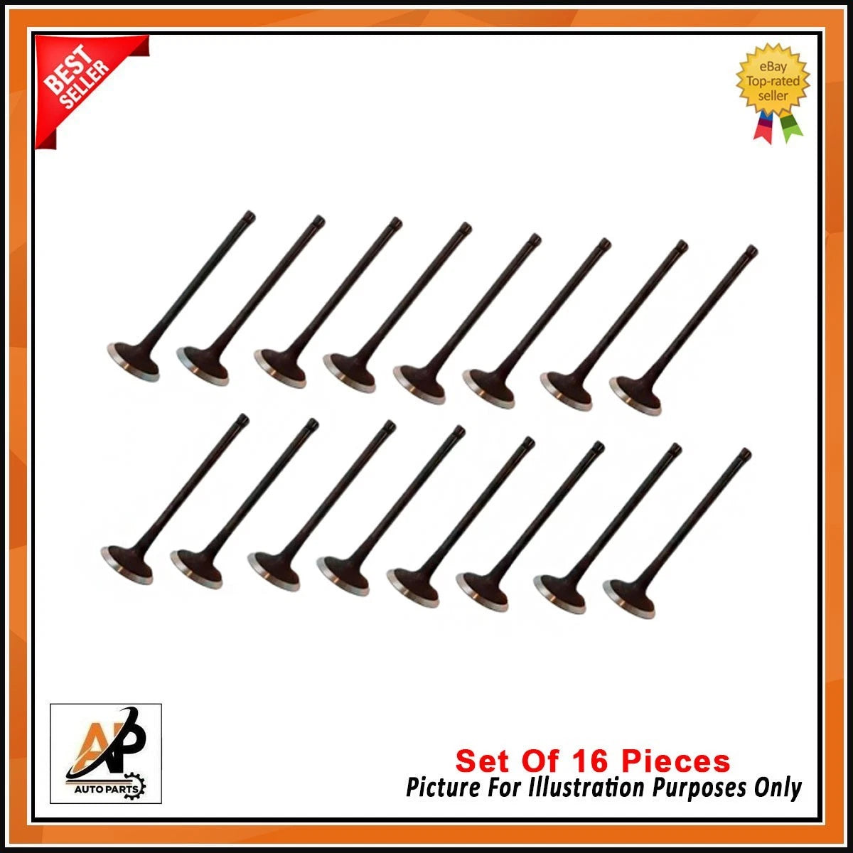 Engine Intake Valve Kit 16 Piece Replacement for Jaguar XJ XF XK (2005–2017)