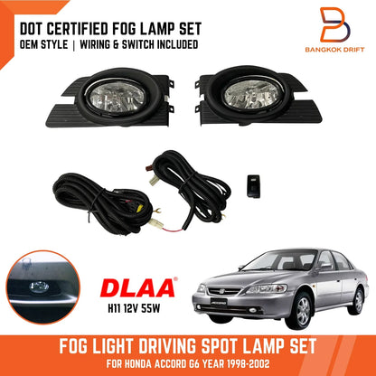 Fog Lamp Driving Light for Honda Accord (1998-2002) H11 12V 55W