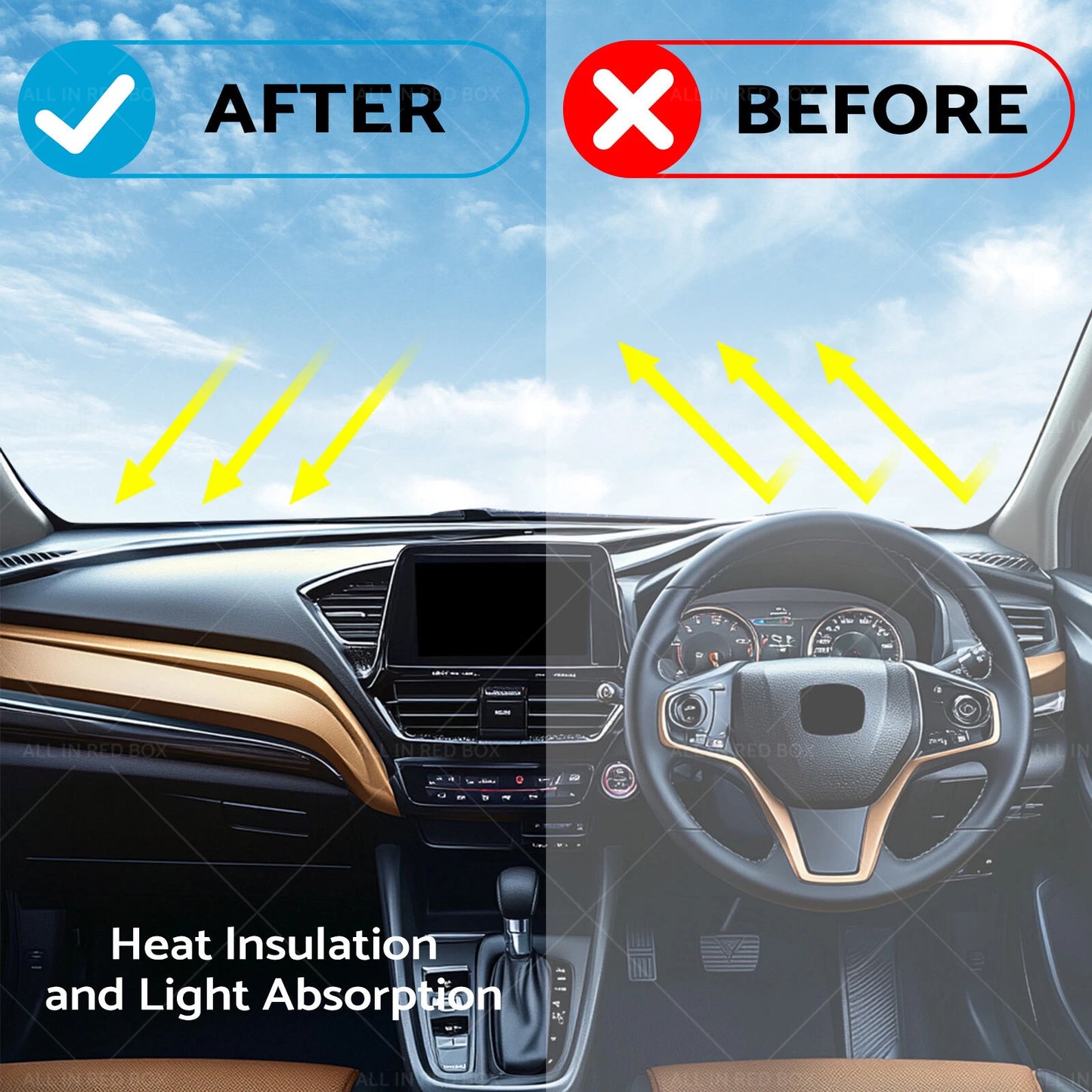 Non-Slip Dash Mat Cover for Honda City (2014-2018)