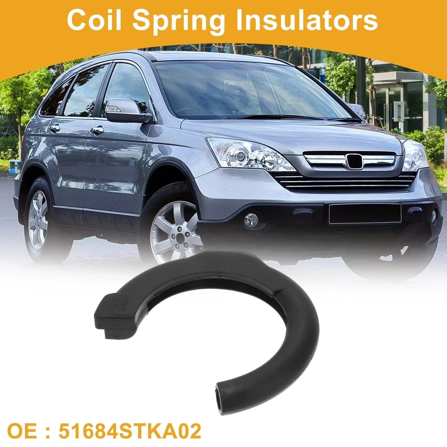 Coil Spring Insulators for Honda CR-V 2007-2016 Rubber 1 x Piece