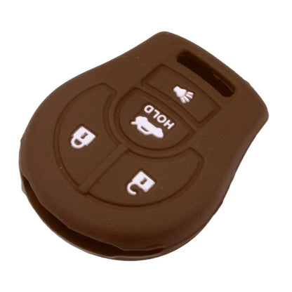 Silicone 4 Button Remote Key Cover Case for Nissan Cube Rogue Versa NV200