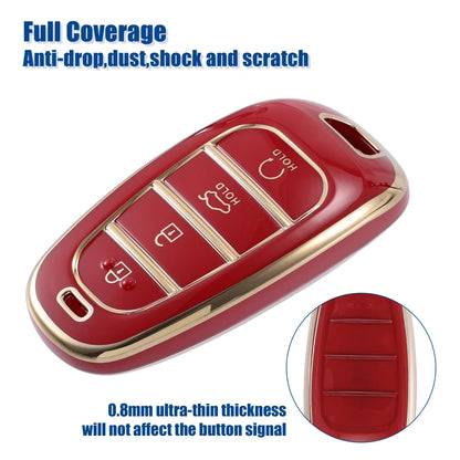 TPU 4 Button Keyless Entry Remote Fob Cover for Hyundai Tucson (2016-2023)