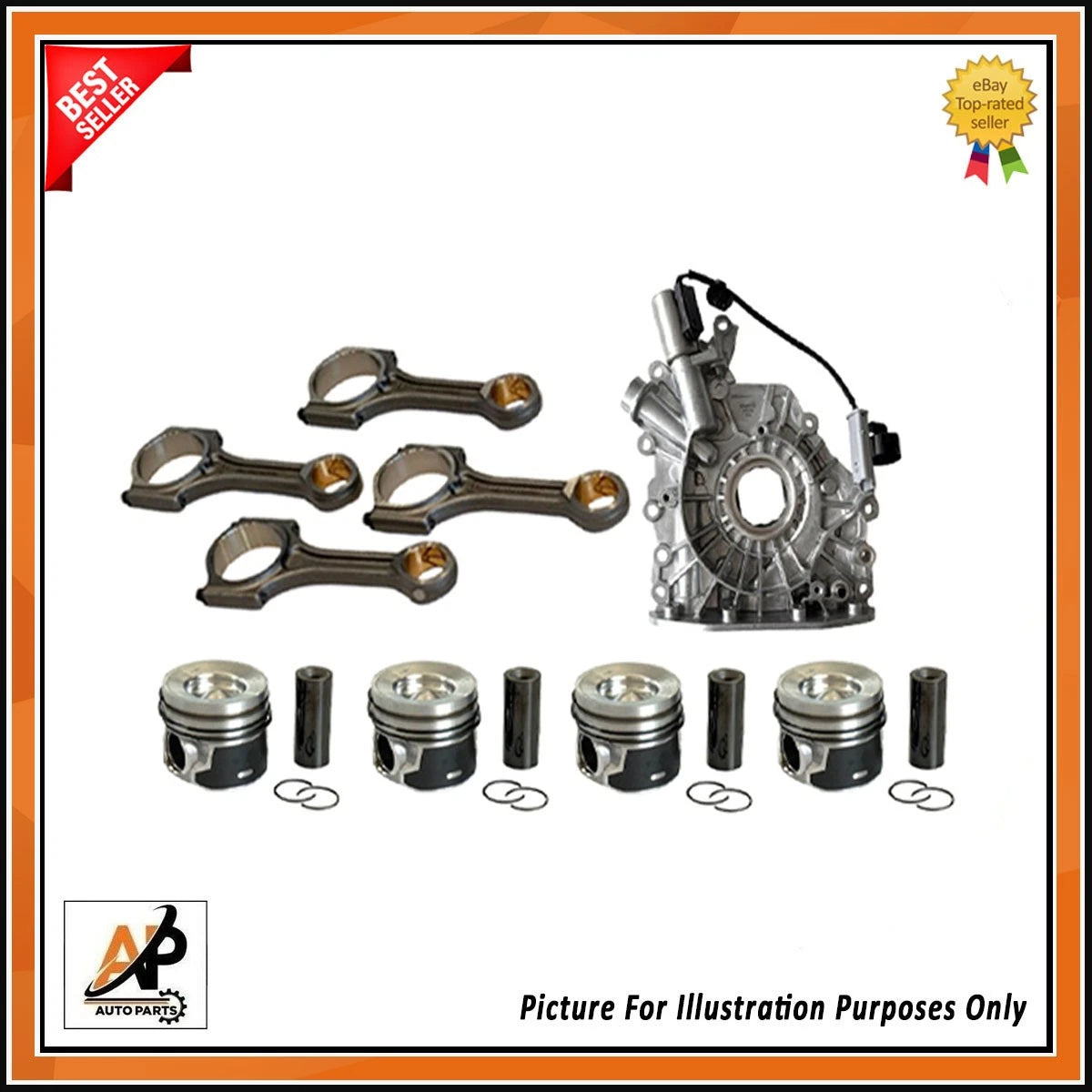 Crankshaft with Engine Rebuild Kit for Peugeot Ford Citroën DV5 (2018–2022)