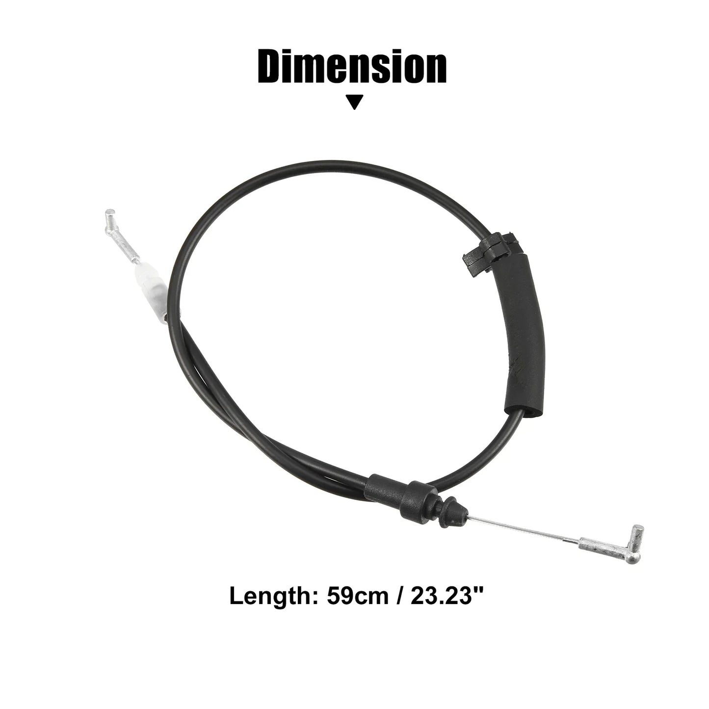 2 x Front Door Handle Release Cables for Honda Accord 2003-2007 Black