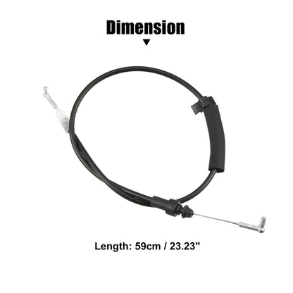 2 x Front Door Handle Release Cables for Honda Accord 2003-2007 Black
