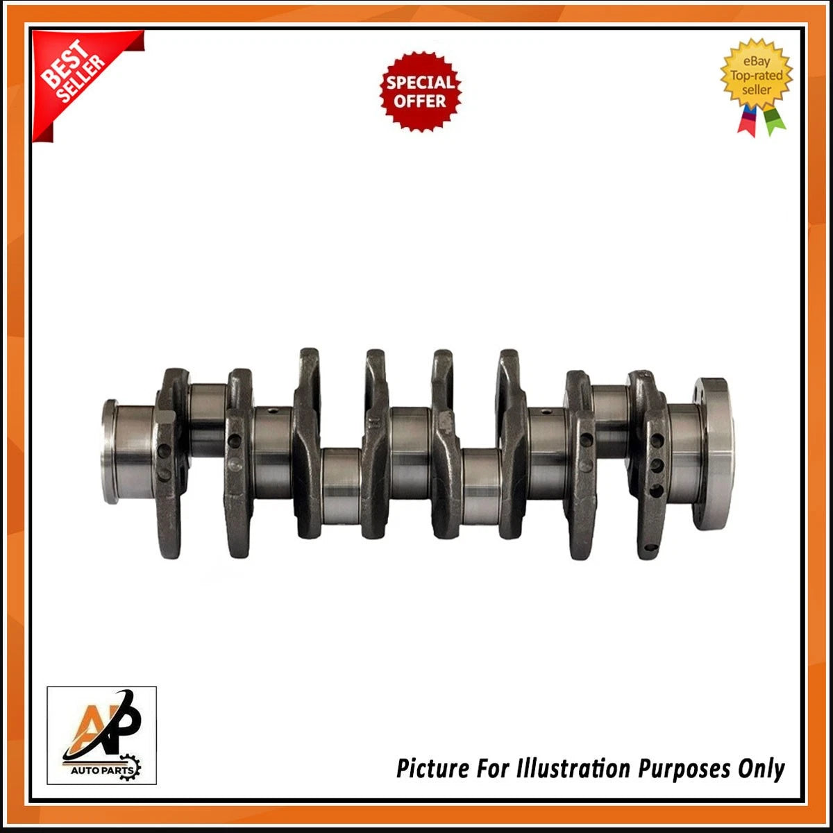 Genuine Crankshaft for Ford Transit 2.0 2.2 2.4 TDCI MK6 MK7 (2000–2023)