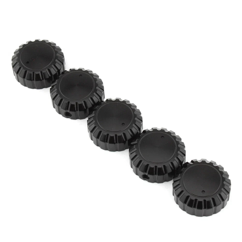 5Pcs Black Aluminum Radio Knobs for Honda GL1500 Goldwing (1988-2000)