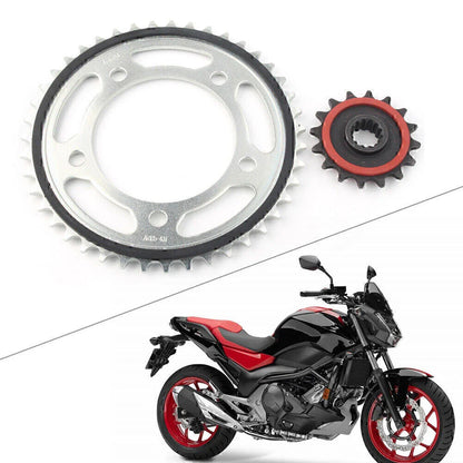 16T Front & Rear Sprocket Set 43T for Honda NC700 (2012-2015)