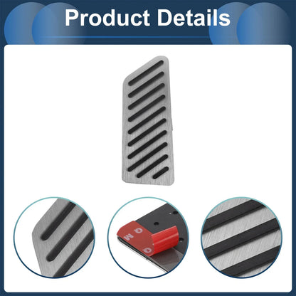 Footrest Pedal Cover for Honda CRV 2017-2024 Aluminum Alloy Silver Tone