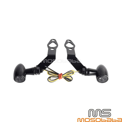 12V LED Turn Signal Lights w/Bracket for Harley Sportster S (2021-2024)
