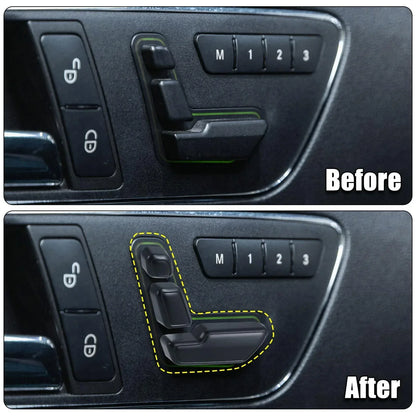6 x Black Door Seat Adjust Button Switch Covers for Mercedes Benz B180 B250