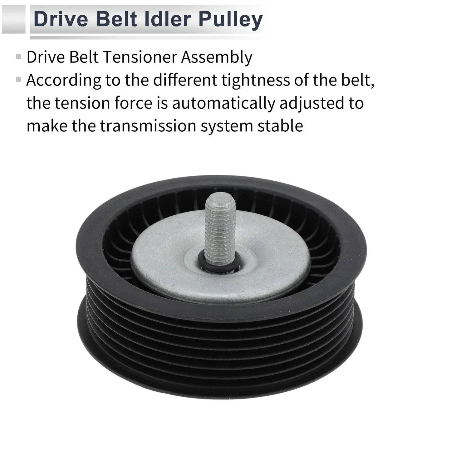 Drive Belt Idler Pulley for Mercedes-Benz M-Class (2005-2011) 1 x Black