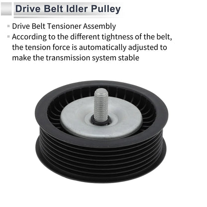 Drive Belt Idler Pulley for Mercedes-Benz M-Class (2005-2011) 1 x Black