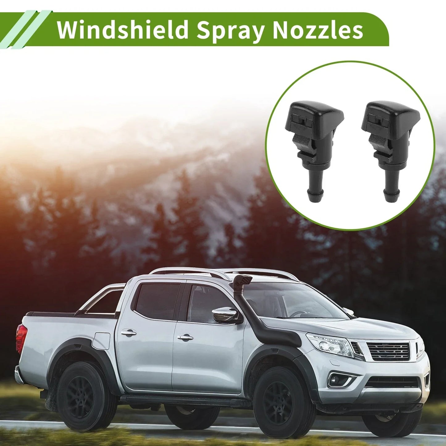 Windshield Washer Nozzle & Hose Connector for GMC