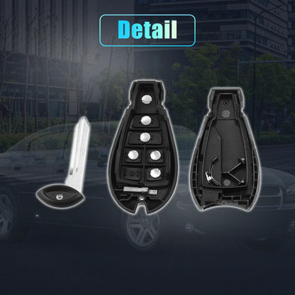 Keyless Entry Remote Key Shell Cover for Dodge - 2 x Button (No Chip)