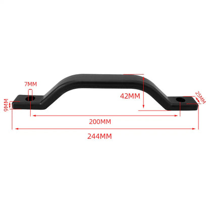 RV Grab Handles Black Plastic for Campers (No Year Specified)