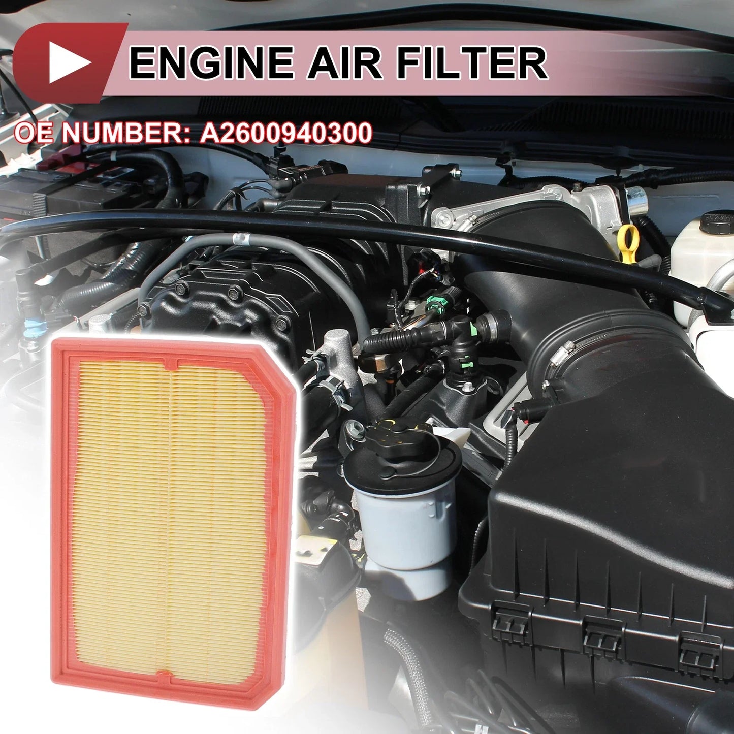 Engine Air Filter for Mercedes-Benz GLA250 2.0L (2021-2025) - 1 Pcs