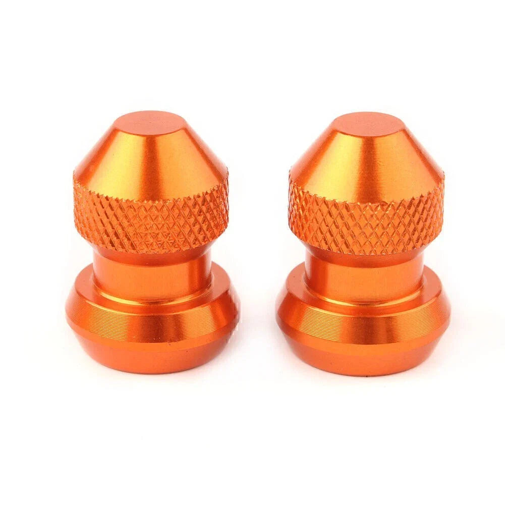 Orange Tire Valve Stems Dust Covers for Car Auto Wheel Accessories