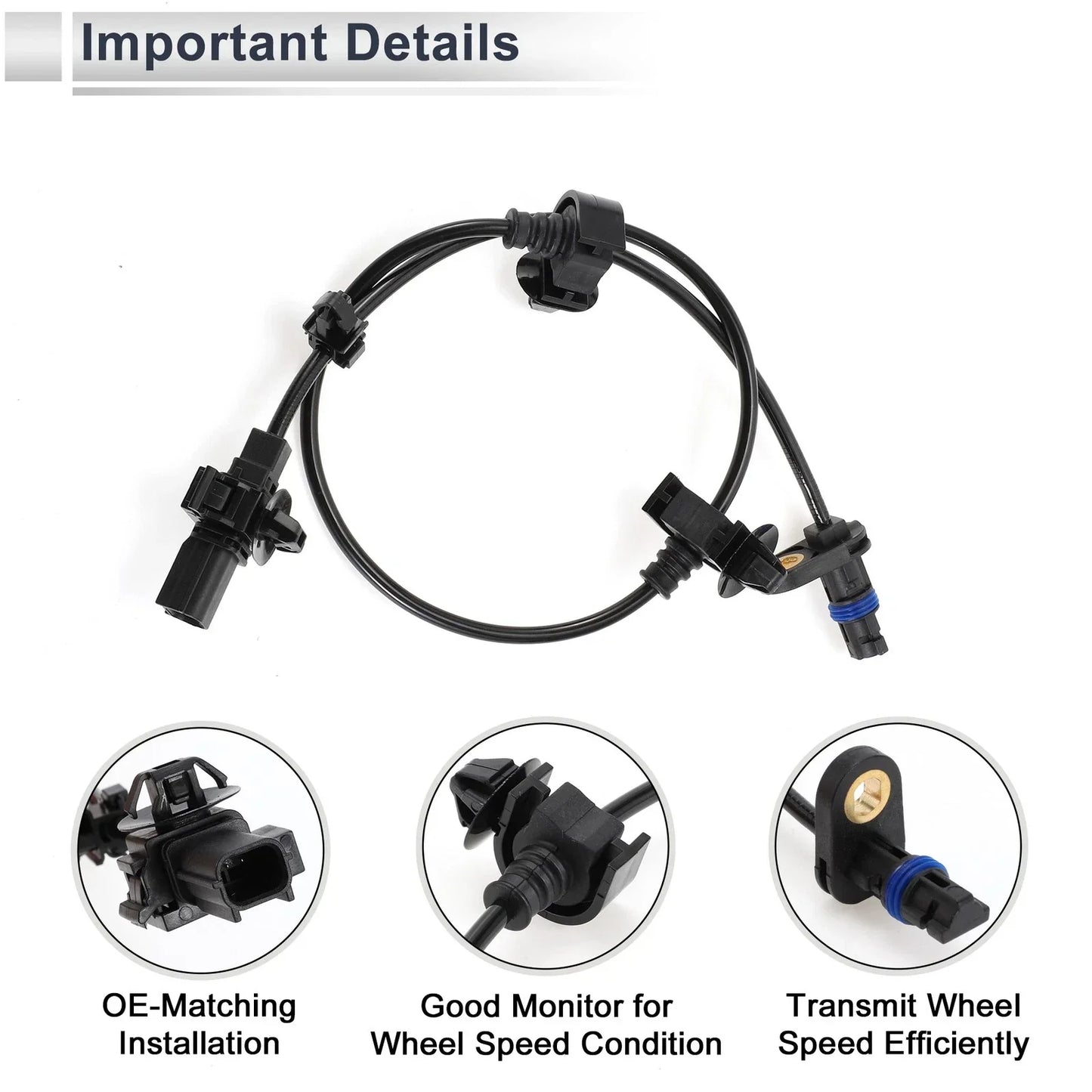 ABS Wheel Speed Sensor for Honda Civic EX LX Rear Right (2006-2011)