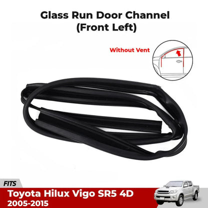 Glass Run Door Channel Seal Front LH Fit Toyota Hilux Vigo 4D KUN Truck 2005-15