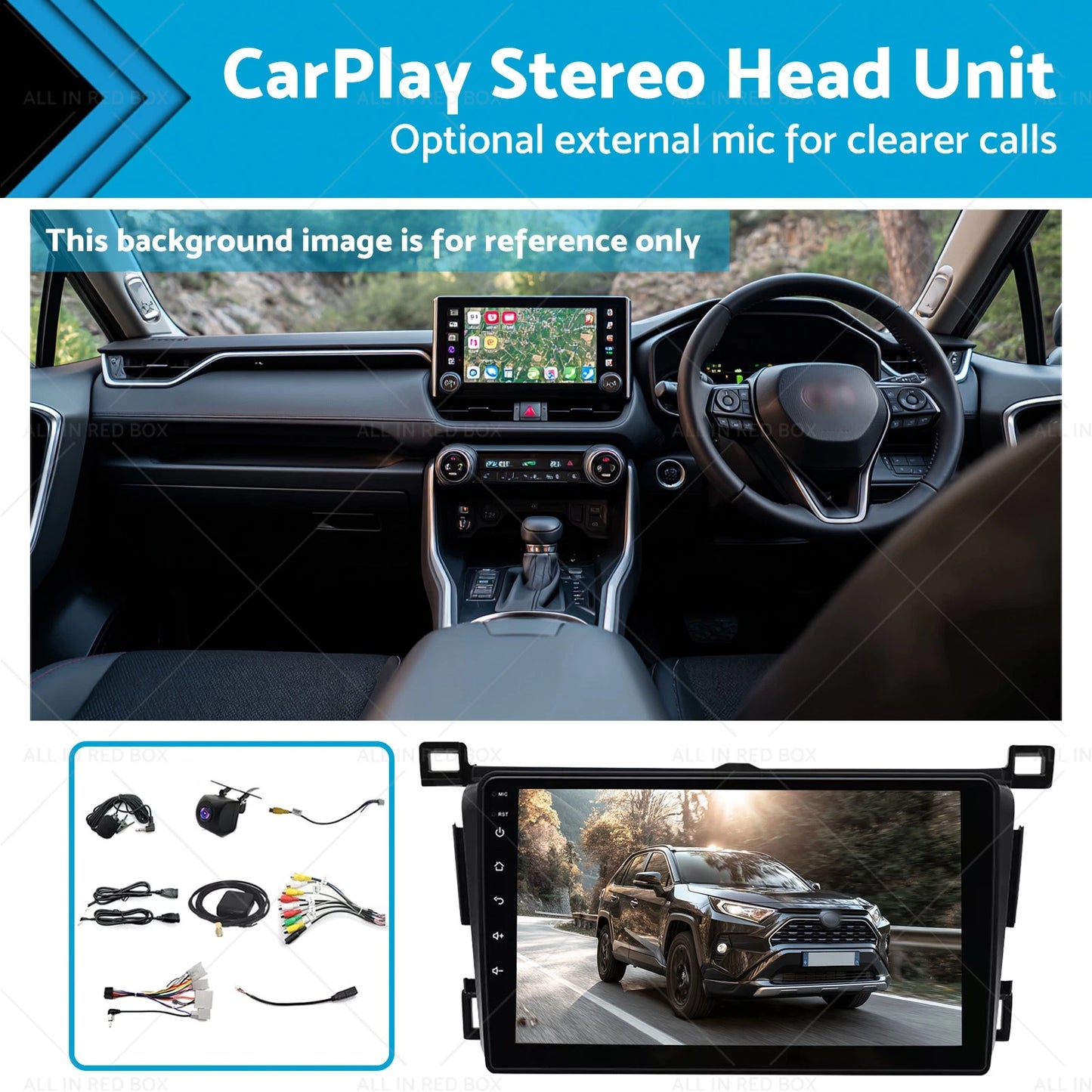 4+64GB CarPlay Stereo Head Unit for Toyota RAV4 (2013-2018) Android 13.0 GPS
