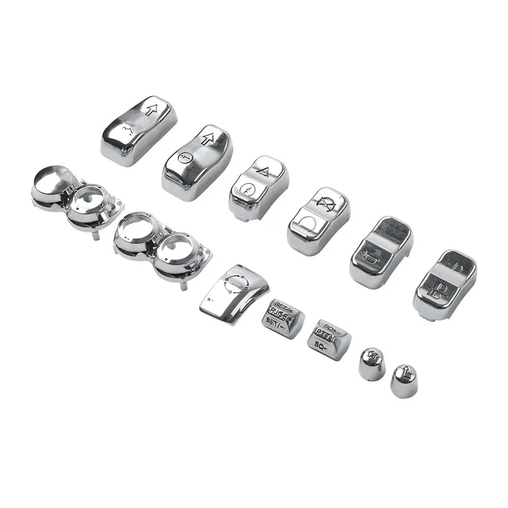 Hand Control Switch Housing Button Cap Chrome for Harley Road Electra (2009-2023)