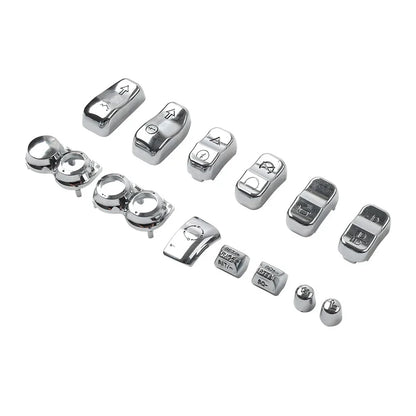 Hand Control Switch Housing Button Cap Chrome for Harley Road Electra (2009-2023)