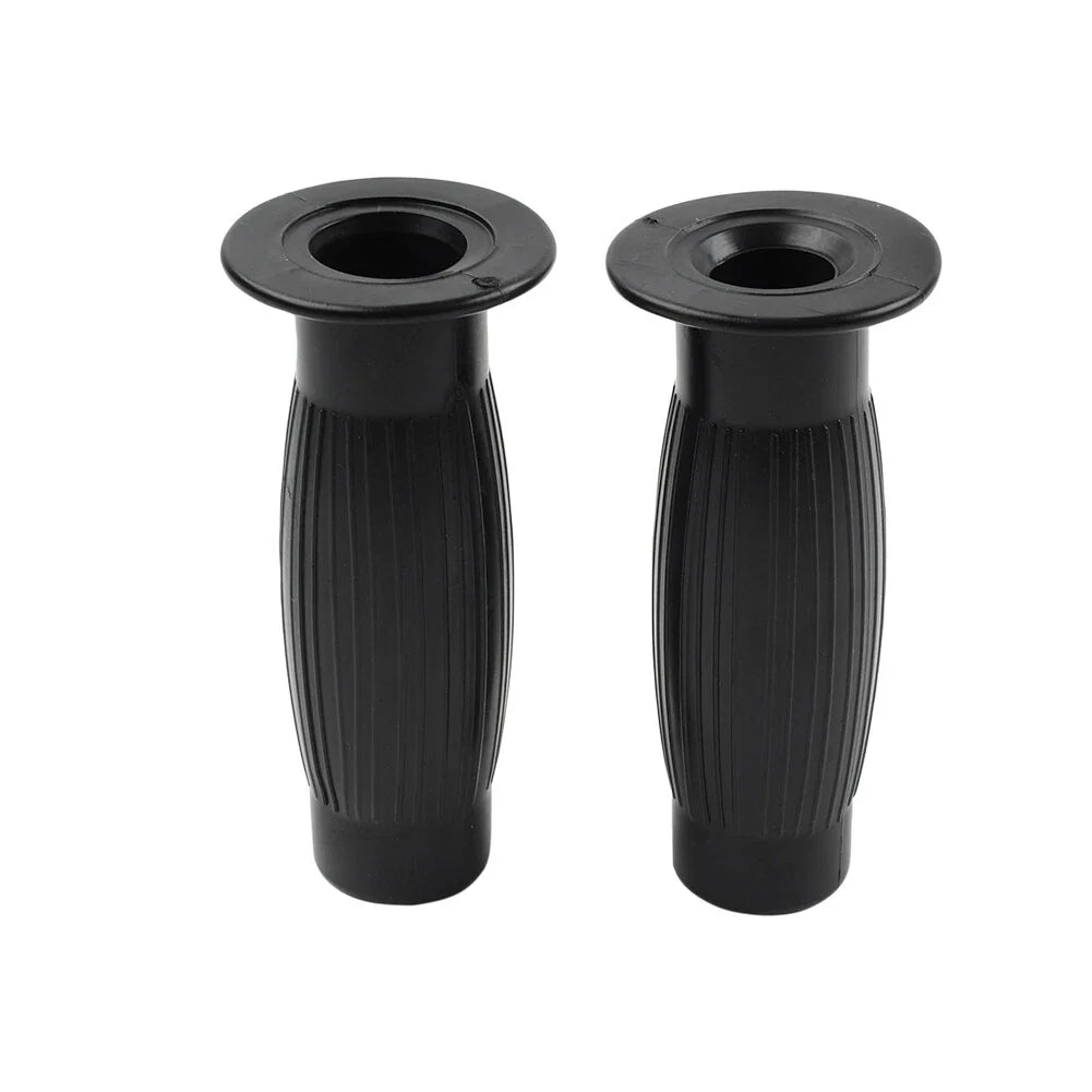 Universal 7/8" 1" Easy-Hold Hand Grips for Vintage Motorcycle Handlebars Black