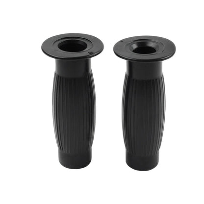 Universal 7/8" 1" Easy-Hold Hand Grips for Vintage Motorcycle Handlebars Black